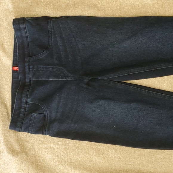 Spanx woman's blue pullup stretch jeans leggins size s/p - Picture 3 of 8